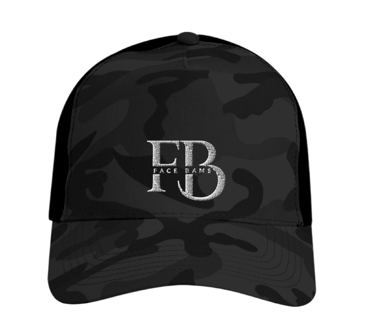 Casquette Street FaceBams - Trucker Snapback Beechfield B694 with Camouflage Design